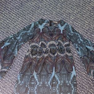 Earthbound Trading Co. Patterned Dress (Small)